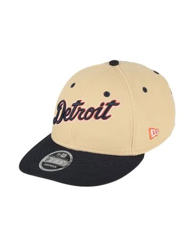 New Era Man Hat Beige Size Onesize Polyester In Sand