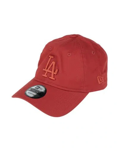 New Era Man Hat Brick Size Onesize Cotton In Red