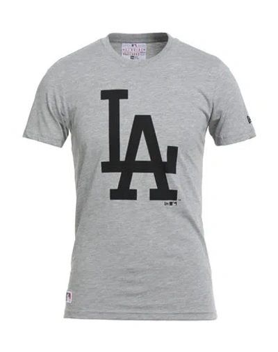 New Era Man T-shirt Light Grey Size S Cotton In Gray