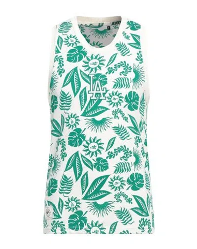 New Era Man Tank Top Green Size Xl Cotton
