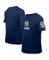 New Era Men's Aaron Judge Navy New York Yankees Design Lab Name Number T-shirt In Blue
