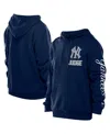 New Era Men's Aaron Judge Navy New York Yankees Design Lab Pullover Hoodie In Blue