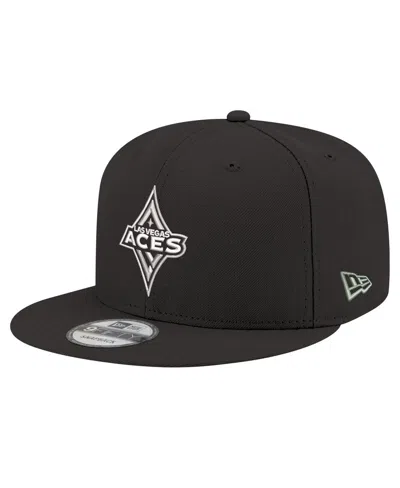 New Era Men's And Women's Black Las Vegas Aces Logo 9fifty Snapback Hat