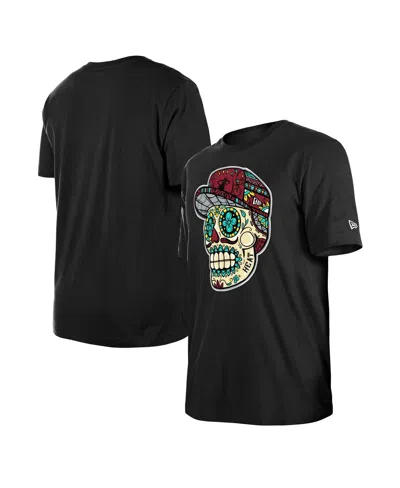 New Era Men's And Women's Black Cleveland Cavaliers Sugar Skull T-shirt