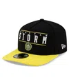 New Era Men's And Women's Black/yellow Seattle Storm 2025 Wnba Draft A-frame 9fifty Snapback Hat