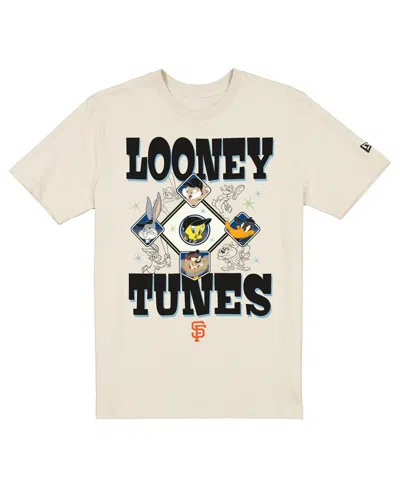New Era Men's And Women's Cream San Francisco Giants Looney Tunes T-shirt In Neutral