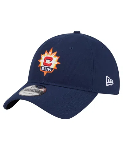 New Era Men's And Women's Navy Connecticut Sun Core Alt Logo 9twenty Adjustable Hat