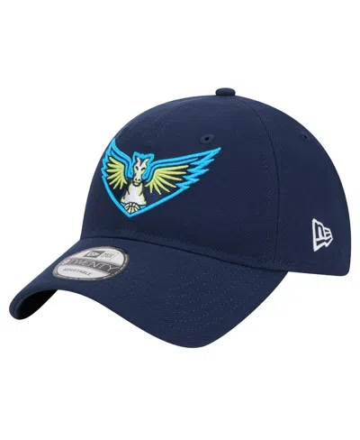 New Era Men's And Women's Navy Dallas Wings Core Logo 9twenty Adjustable Hat