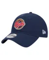 New Era Men's And Women's Navy Indiana Fever Core Logo 9twenty Adjustable Hat In Navy