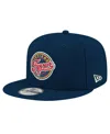 New Era Men's And Women's Navy Indiana Fever Logo 9fifty Snapback Hat In Blue