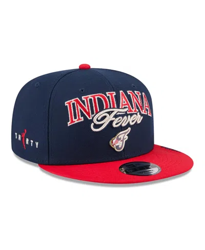New Era Men's And Women's Navy, Red Indiana Fever Wnba Tip-off 2026 Metal Badge A-frame 9fifty Snapback Hat In Multi