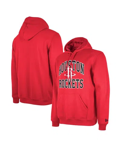 New Era Men's And Women's  Red Houston Rockets 2023/24 Season Tip-off Edition Pullover Hoodie