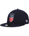 New Era Men's And Women's  Uswnt Team Basic 59fifty Fitted Hat In Navy