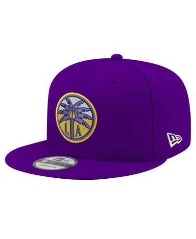 New Era Men's And Women's Purple Los Angeles Sparks Logo 9fifty Snapback Hat
