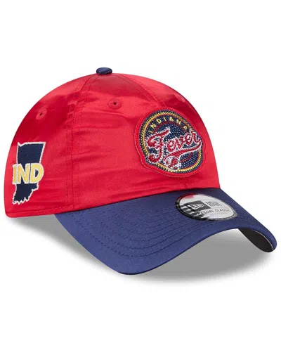 New Era Men's And Women's Red/navy Indiana Fever 2026 Wnba Draft Casual Classic Adjustable Hat