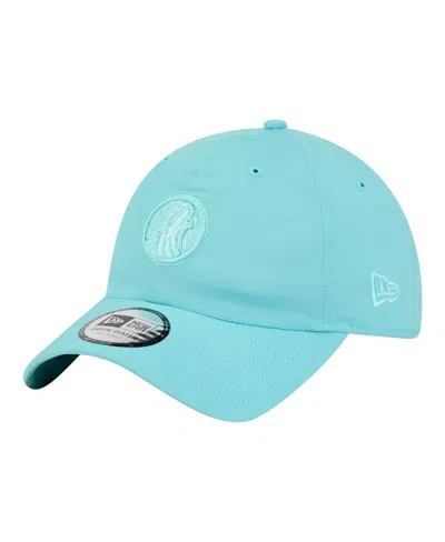New Era Men's And Women's Turquoise Minnesota Timberwolves Color Pack Ripstop Casual Classic Adjustable Hat In Blue