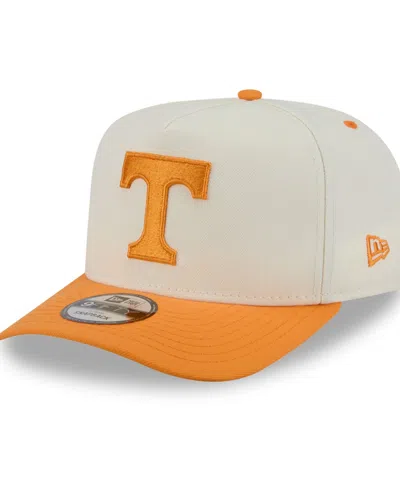 New Era Men's And Women's White/tennessee Orange Tennessee Volunteers 9fifty A-frame Snapback Hat In Multi