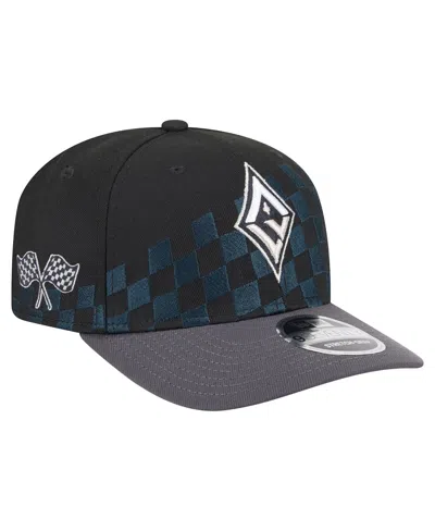 New Era Men's And Women'sâ Black Las Vegas Aces 9seventy Checkerboard Print Adjustable Hat