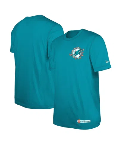 New Era Men's Aqua Miami Dolphins 2024 Nfl Training Camp T-shirt
