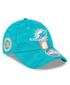 New Era Men's Aqua Miami Dolphins 2024 Sideline 9forty Stretch-snap Hat In Aqua