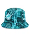 New Era Men's Aqua Miami Dolphins Shibori Bucket Hat In Aqua