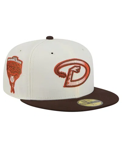 New Era Men's Arizona Diamondbacks Pumpkin Spice 59fifty Fitted Baseball Cap In White