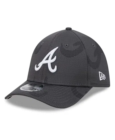 New Era Men's Atlanta Braves 39thirty Stretch-fit Baseball Cap In Gray