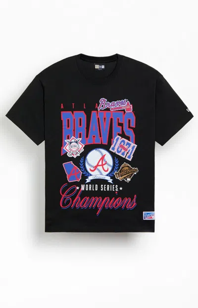 New Era Men's Atlanta Braves Sport Class T-shirt In Black