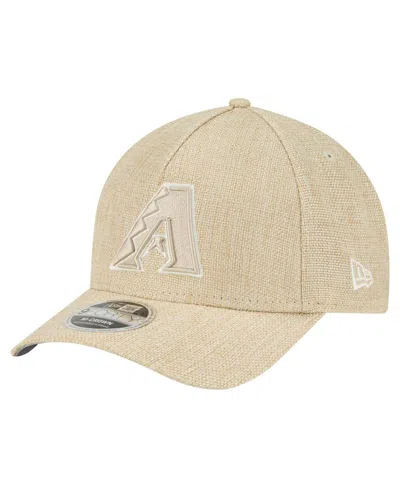 New Era Men's Beige Arizona Diamondbacks Cotton Weave M-crown A-frame 9forty Adjustable Hat In Sand