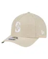 New Era Men's Beige Seattle Mariners Cotton Weave M-crown A-frame 9forty Adjustable Hat
