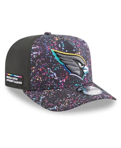 New Era Men's Black Arizona Cardinals 2025 Nfl Crucial Catch A-frame 9fifty Snapback Hat