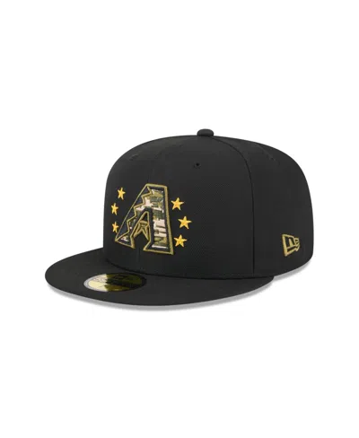 New Era Men's Black Arizona Diamondbacks 2024 Armed Forces Day On-field 59fifty Fitted Hat