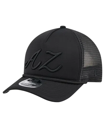 New Era Men's Black Arizona Diamondbacks City Initial 9forty A-frame M-crown Adjustable Trucker Hat
