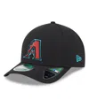 New Era Black Arizona Diamondbacks Alternate Replica Core Classic 9twenty Adjustable Hat In Black