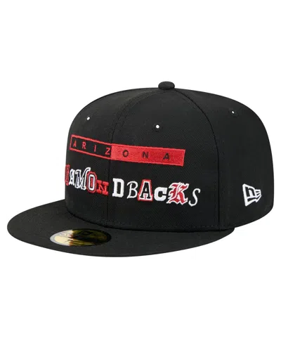 New Era Men's Black Arizona Diamondbacks Ransom 59fifty Fitted Hat