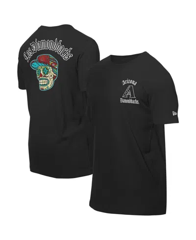 New Era Men's Black Arizona Diamondbacks Sugar Skulls T-shirt