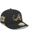 New Era Men's Black Atlanta Braves 2024 Armed Forces Day Low Profile 59fifty Fitted Hat In Black