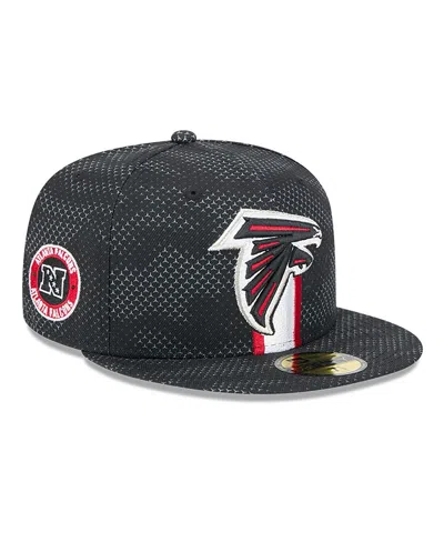 New Era Men's Black Atlanta Falcons 2024 Sideline 59fifty Fitted Hat