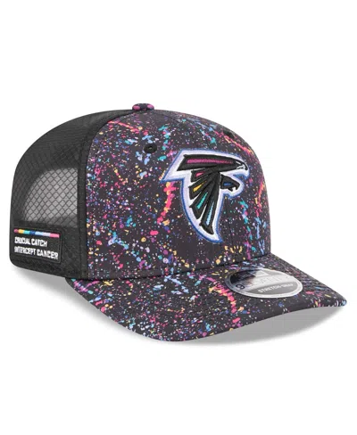 New Era Men's Black Atlanta Falcons 2025 Nfl Crucial Catch 9seventy Adjustable Hat