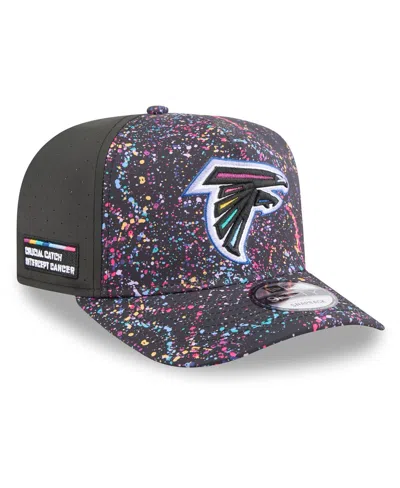 New Era Men's Black Atlanta Falcons 2025 Nfl Crucial Catch A-frame 9fifty Snapback Hat