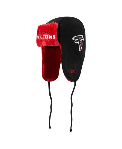New Era Men's Black Atlanta Falcons Helmet Head Trapper Knit Hat
