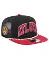 NEW ERA MEN'S BLACK ATLANTA UNITED FC THROWBACK GOLFER SNAPBACK HAT