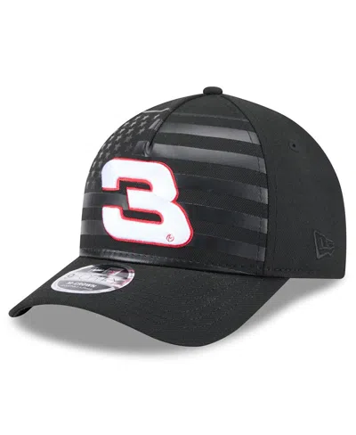 New Era Men's Black Austin Dillon American Flag 9forty M-crown A-frame Adjustable Hat