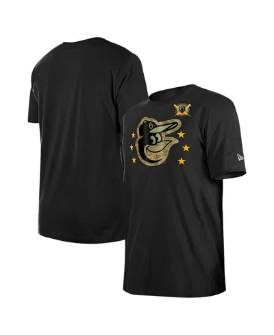 New Era Men's Black Baltimore Orioles 2024 Armed Forces Day T-shirt
