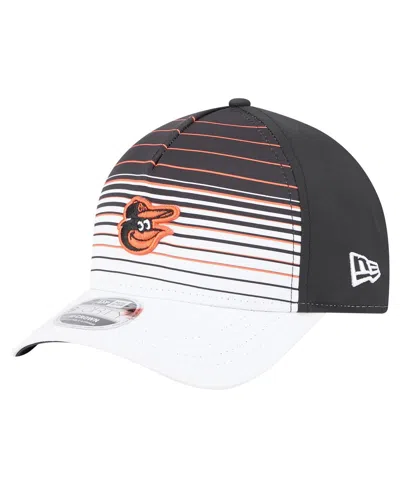New Era Men's Black Baltimore Orioles Gradient 9forty M-crown Adjustable Hat