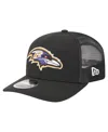 New Era Men's Black Baltimore Ravens Team Collection 9seventy Stretch-snap Adjustable Hat
