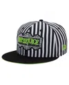 New Era Men's Black Beetlejuice Green Piping 9forty Adjustable Hat In Black