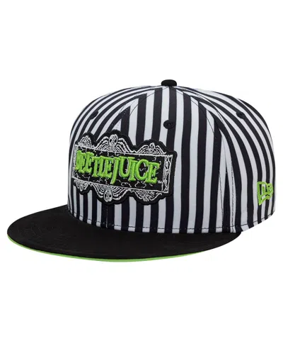 New Era Men's Black Beetlejuice Green Piping 9forty Adjustable Hat
