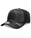 New Era Men's Black Boston Celtics Quilted Nylon 9seventy Trucker Adjustable Hat In Black