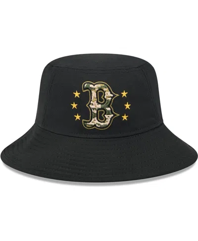 New Era Men's Black Boston Red Sox 2024-armed Forces Day Bucket Hat